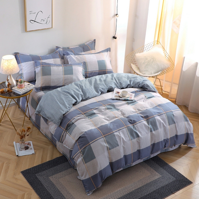 91家纺网 家纺一手货源 找家纺 馨雅家纺 2026新款简欧纯棉印花多规格四件套 古典风雅