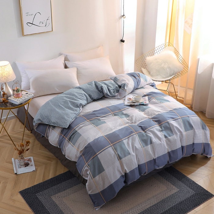 91家纺网 家纺一手货源 找家纺 馨雅家纺 2026新款简欧纯棉印花多规格四件套 古典风雅