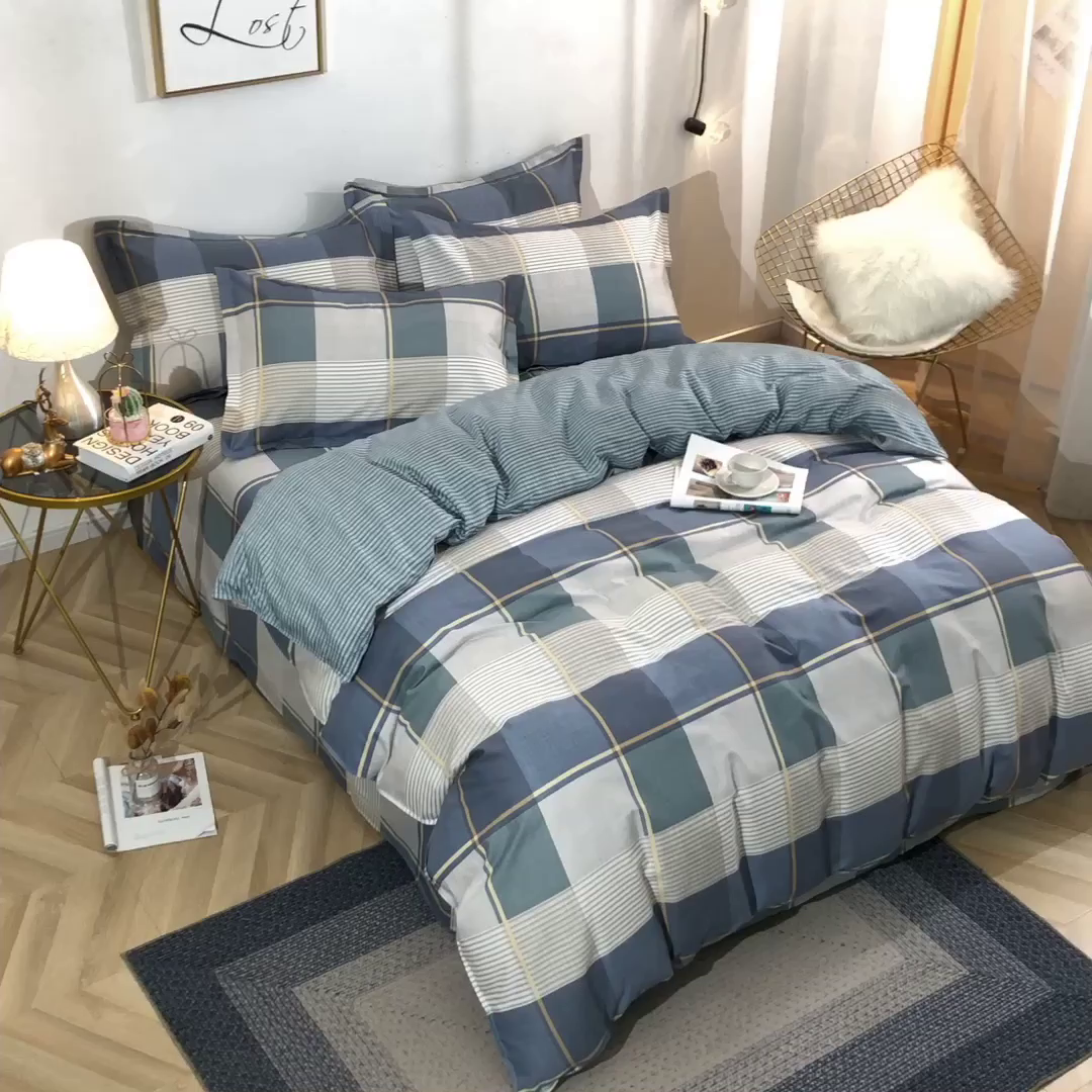 91家纺网 家纺一手货源 找家纺 馨雅家纺 2026新款简欧纯棉印花多规格四件套 古典风雅