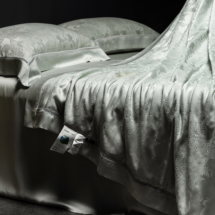 91家纺网 家纺一手货源 找家纺 丽笙被芯 2026新款兰精天丝提花蚕宝夏被夏凉被空调被 莫尔纳