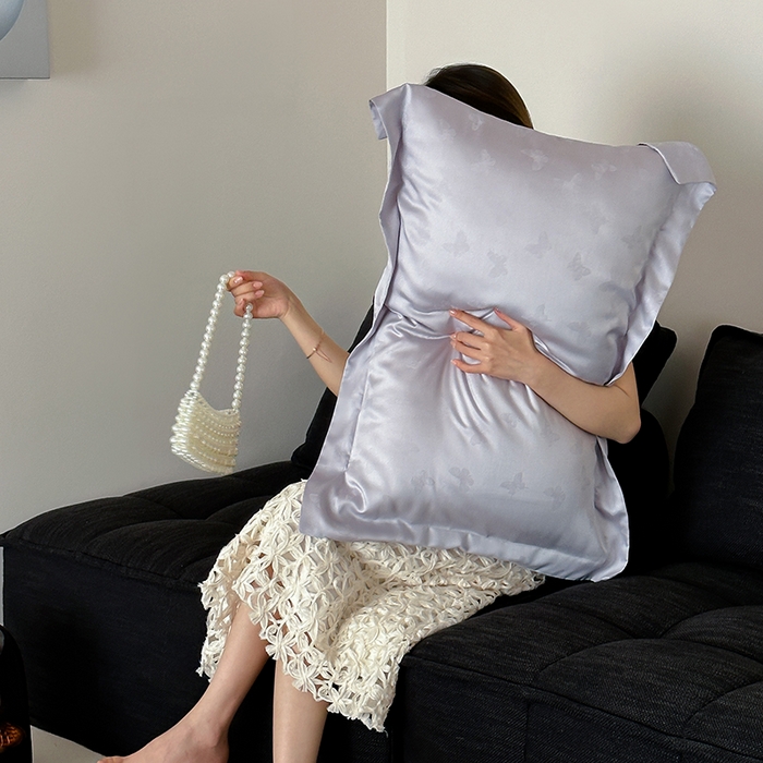 91家纺网 家纺一手货源 找家纺 丽笙被芯 2026新款兰精天丝提花蚕宝夏被夏凉被空调被 紫萱