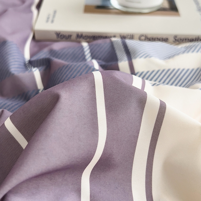 91家纺网 家纺一手货源 找家纺 世纪绒品 2026新款A类印花凉感丝夏被夏凉被空调被 莫兰条格