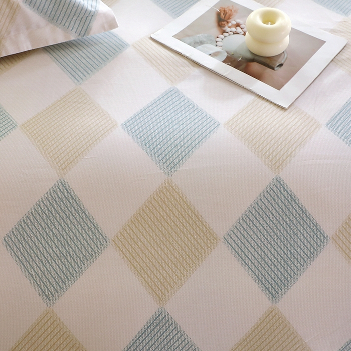 91家纺网 家纺一手货源 找家纺 馨雅家纺 2026新款简欧纯棉印花多规格四件套 瑞吉斯-兰