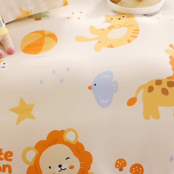 91家纺网 家纺一手货源 找家纺 馨雅家纺 2026新款简欧纯棉印花多规格四件套 狮子乐园