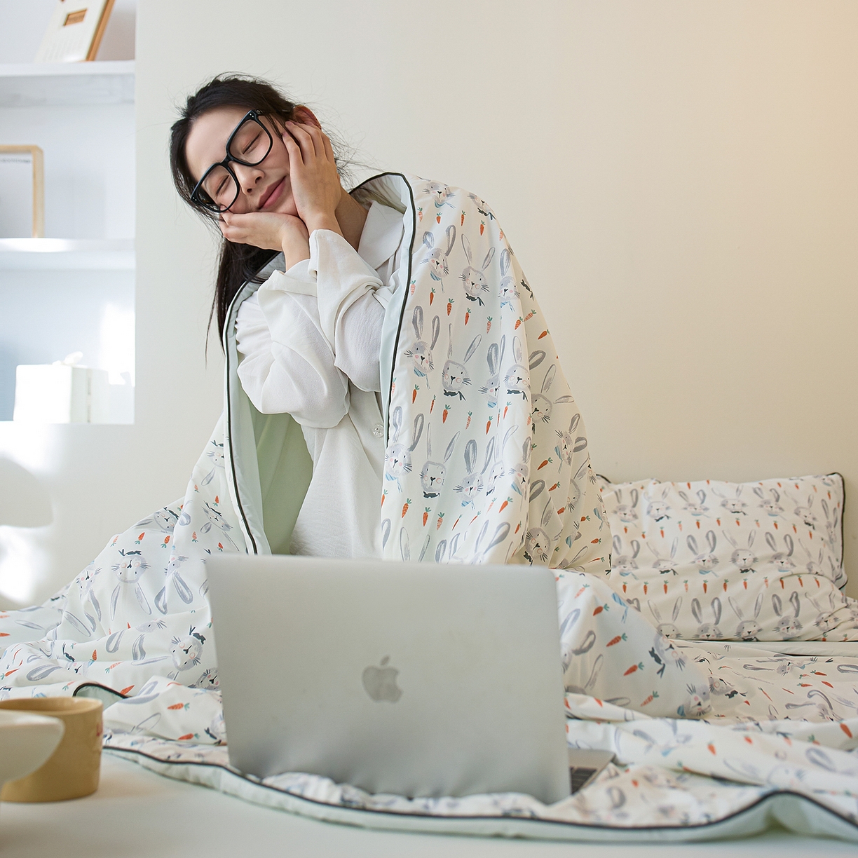 91家纺网 家纺一手货源 找家纺 丽笙被芯 2026新款凉感印花夏被夏凉被空调被 艾米