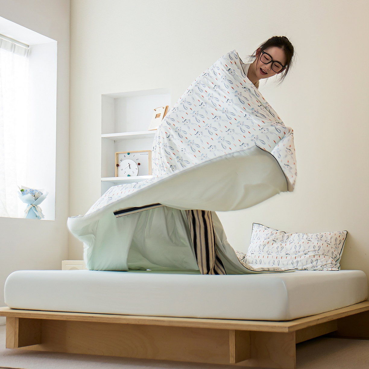 91家纺网 家纺一手货源 找家纺 丽笙被芯 2026新款凉感印花夏被夏凉被空调被 艾米