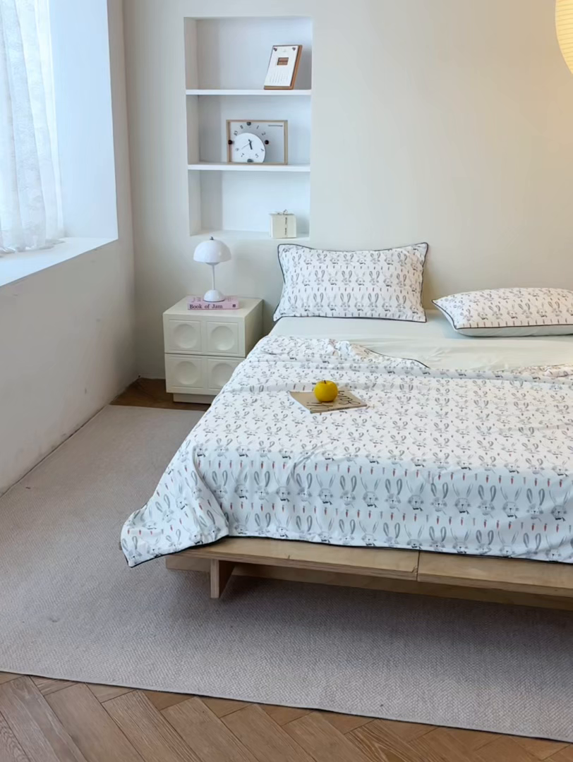 91家纺网 家纺一手货源 找家纺 丽笙被芯 2026新款凉感印花夏被夏凉被空调被 艾米