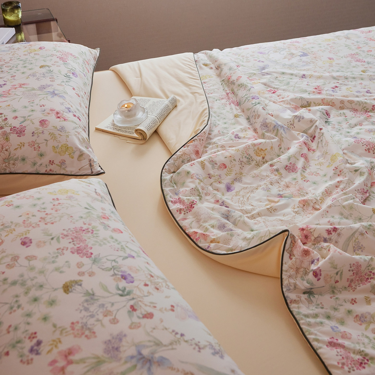 91家纺网 家纺一手货源 找家纺 丽笙被芯 2026新款凉感印花夏被夏凉被空调被 春野小兔-粉