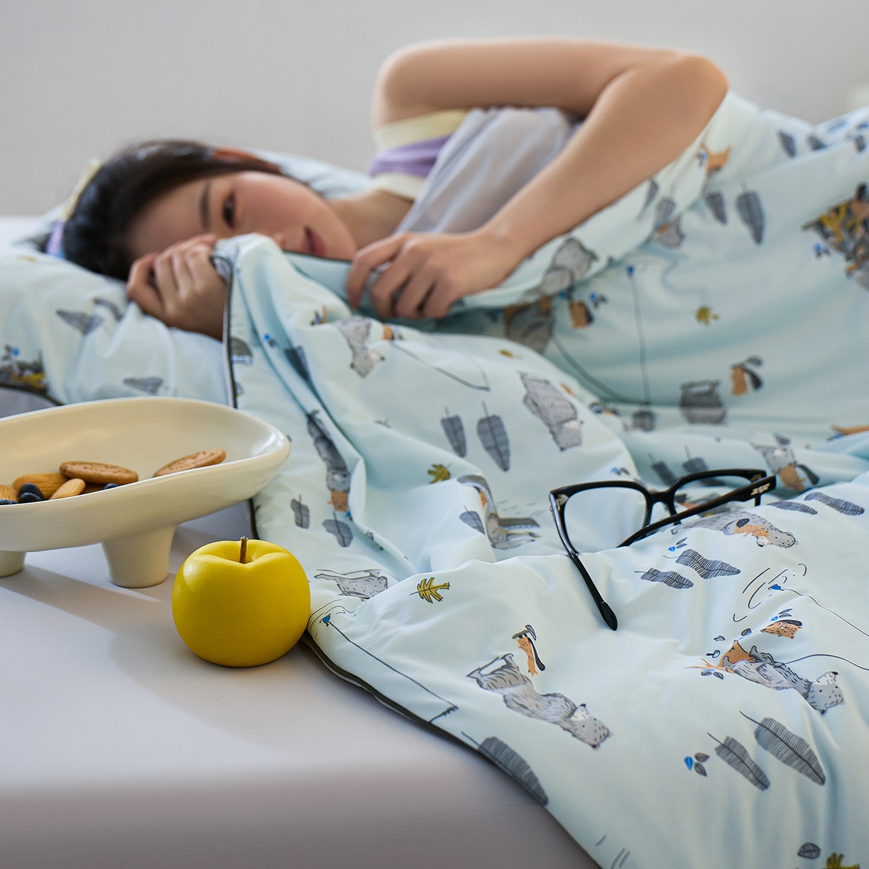 91家纺网 家纺一手货源 找家纺 丽笙被芯 2026新款凉感印花夏被夏凉被空调被 乐多