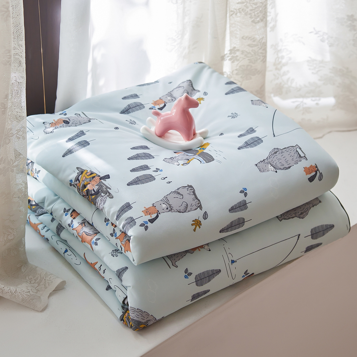 91家纺网 家纺一手货源 找家纺 丽笙被芯 2026新款凉感印花夏被夏凉被空调被 乐多