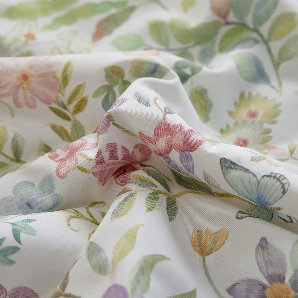 91家纺网 家纺一手货源 找家纺 丽笙被芯 2026新款凉感印花夏被夏凉被空调被 山野-绿