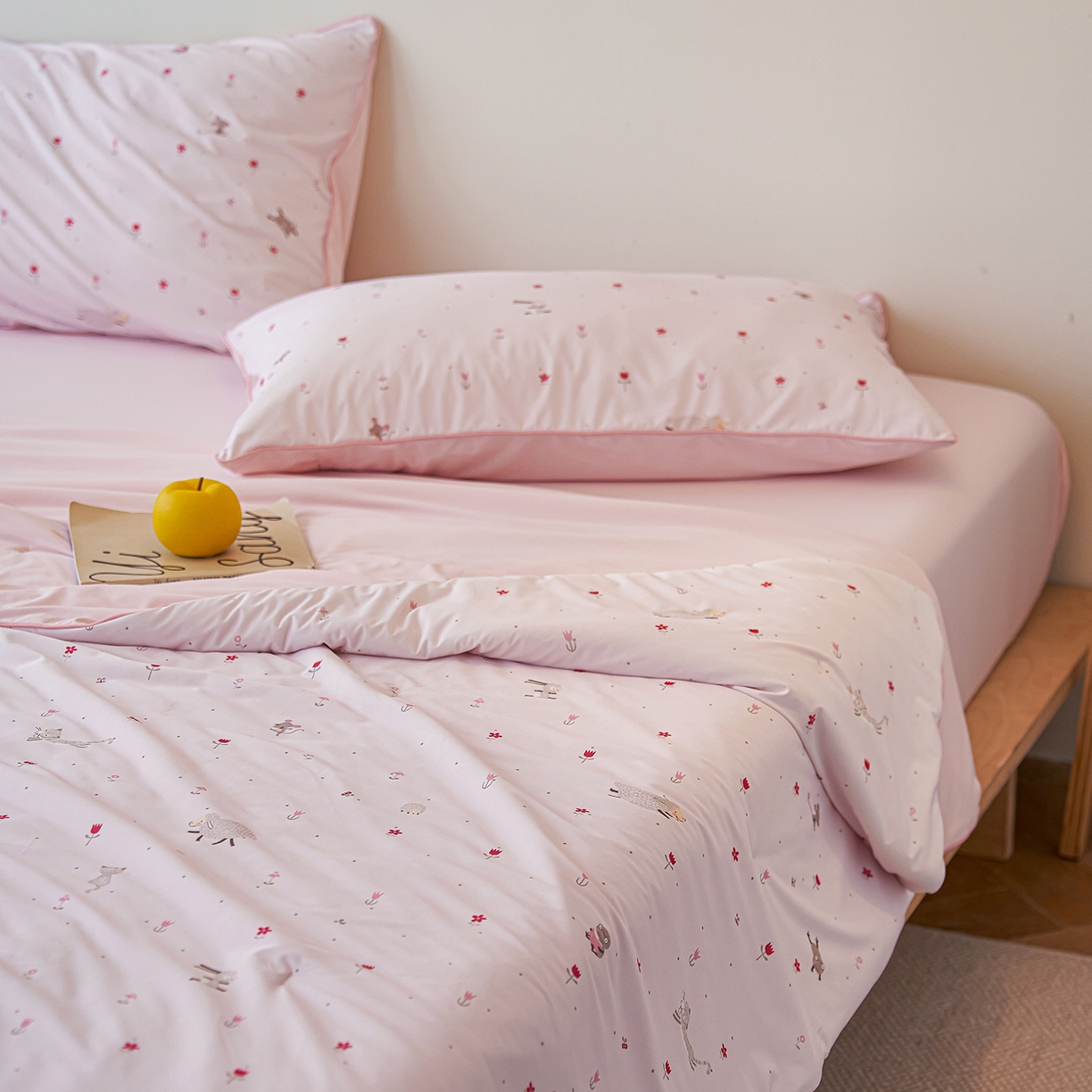 91家纺网 家纺一手货源 找家纺 丽笙被芯 2026新款凉感印花夏被夏凉被空调被 甜茶