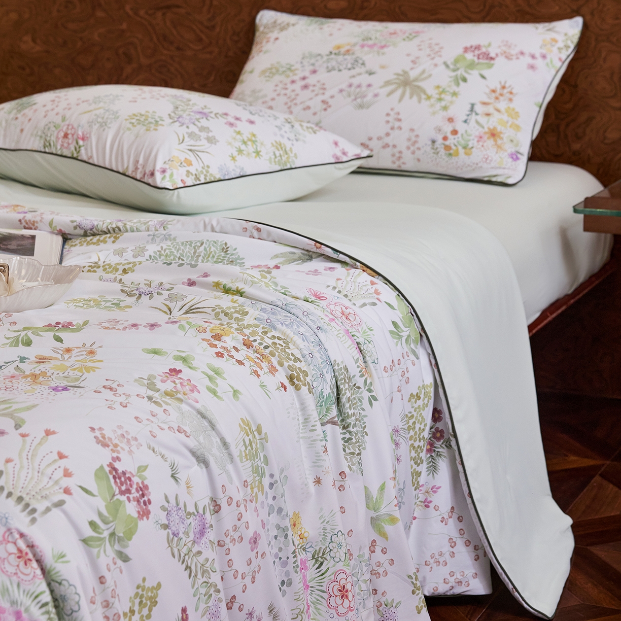 91家纺网 家纺一手货源 找家纺 丽笙被芯 2026新款凉感印花夏被夏凉被空调被 无尽夏