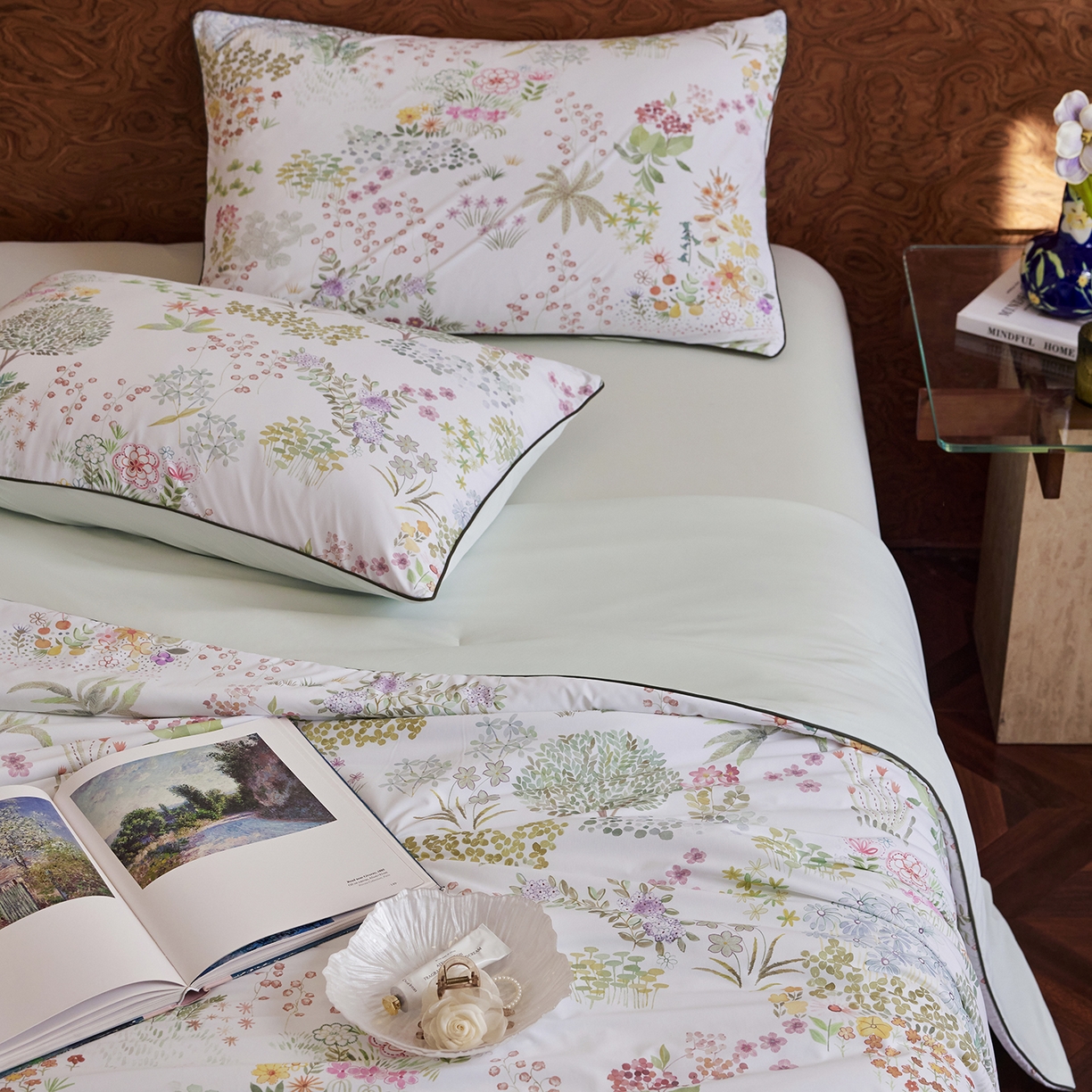 91家纺网 家纺一手货源 找家纺 丽笙被芯 2026新款凉感印花夏被夏凉被空调被 无尽夏