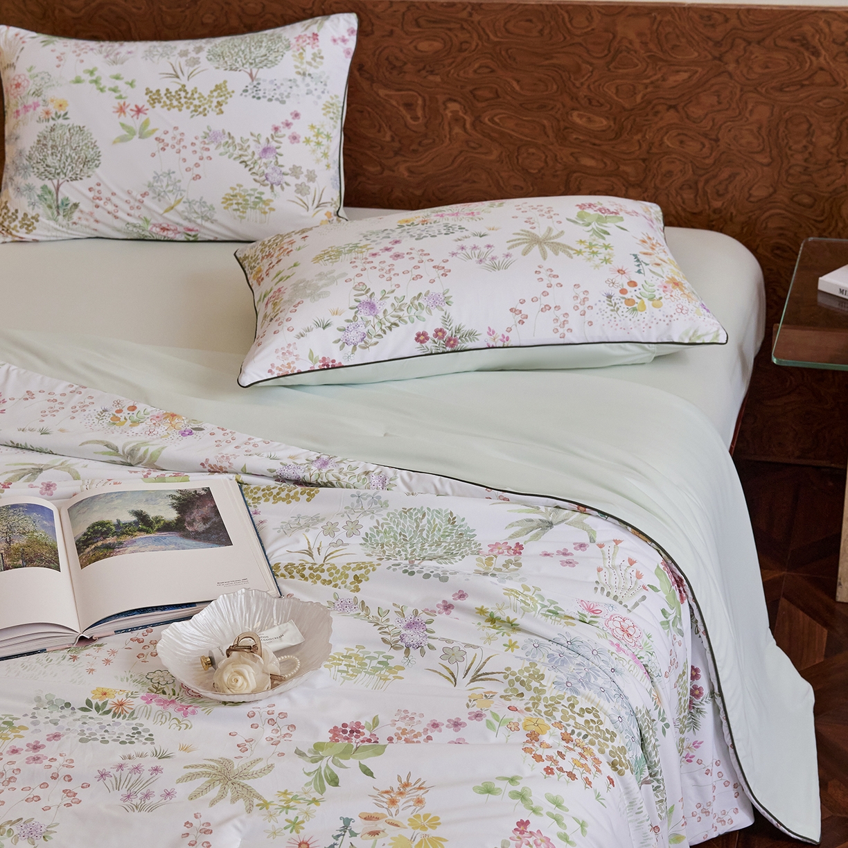 91家纺网 家纺一手货源 找家纺 丽笙被芯 2026新款凉感印花夏被夏凉被空调被 无尽夏