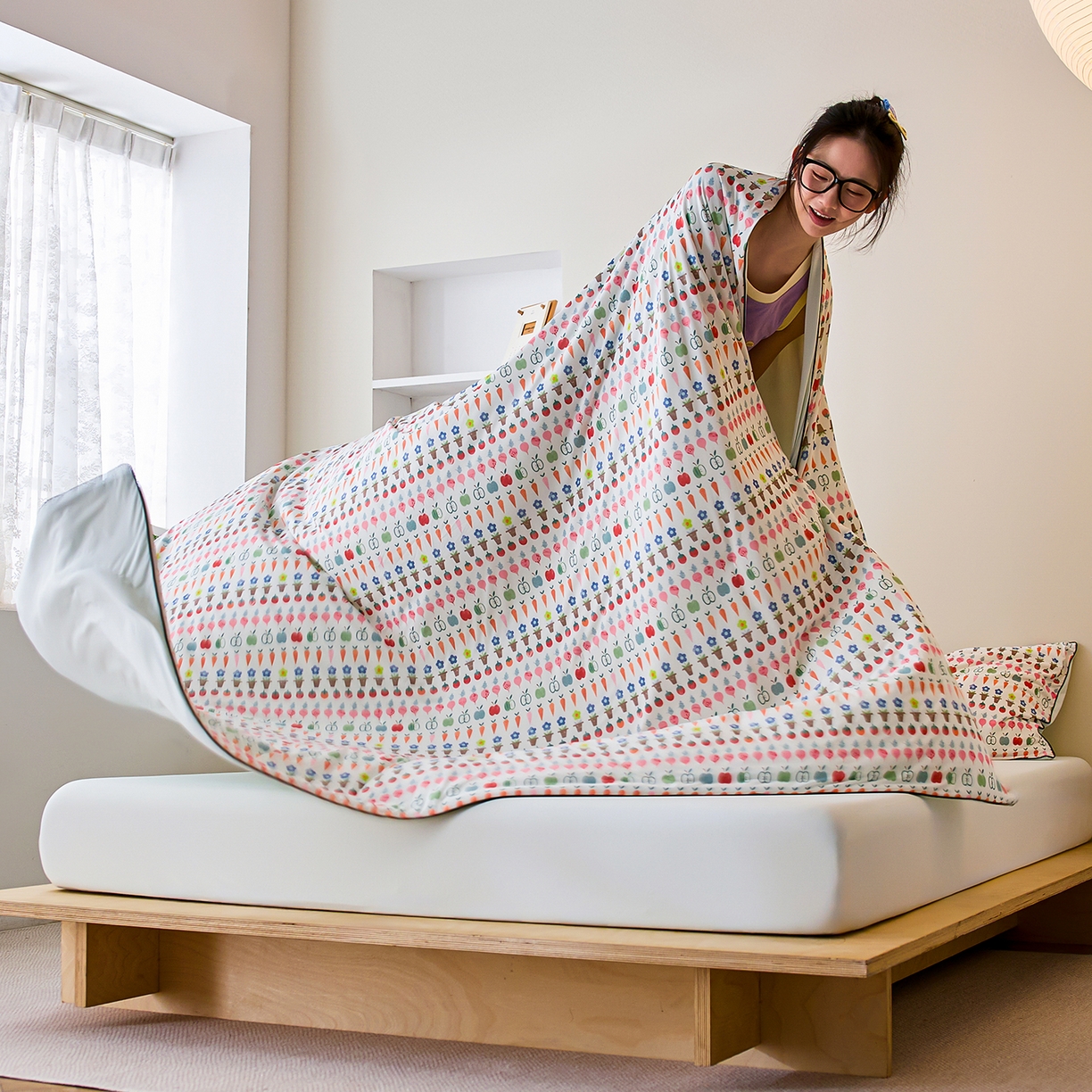 91家纺网 家纺一手货源 找家纺 丽笙被芯 2026新款凉感印花夏被夏凉被空调被 西米