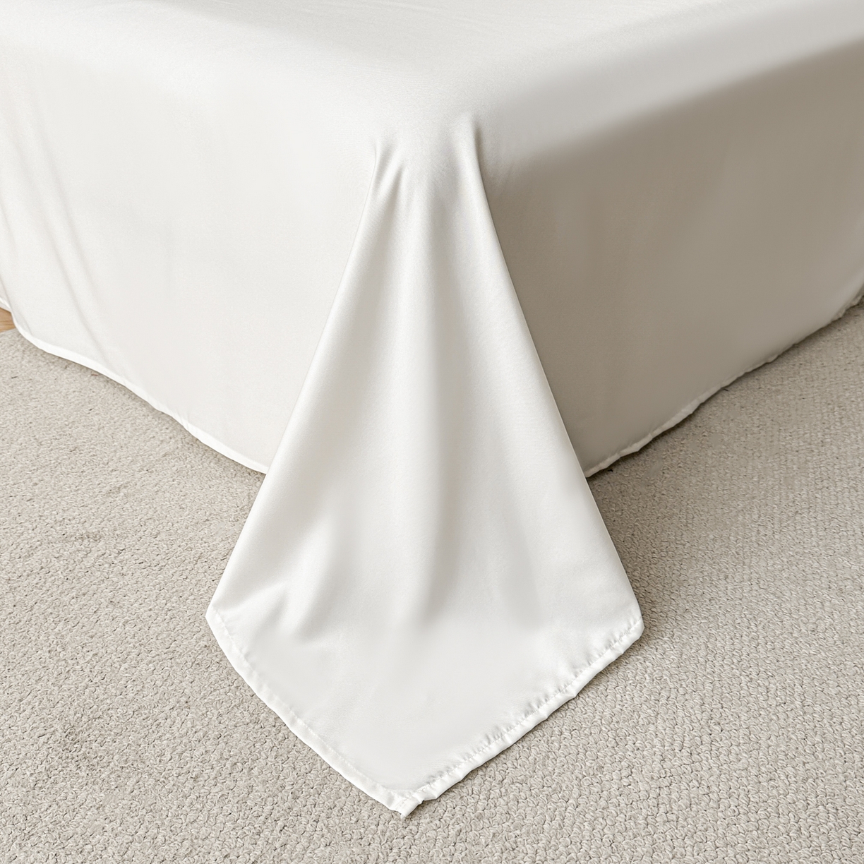 91家纺网 家纺一手货源 找家纺 你好美丽 2026新款水洗真丝蕾丝花边夏被夏凉被空调被四件套-夏梦 夏梦白