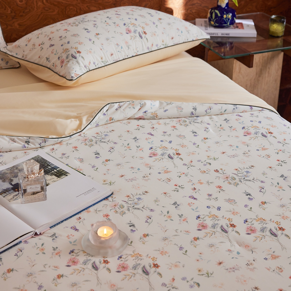 91家纺网 家纺一手货源 找家纺 丽笙被芯 2026新款凉感印花夏被夏凉被空调被 夏意