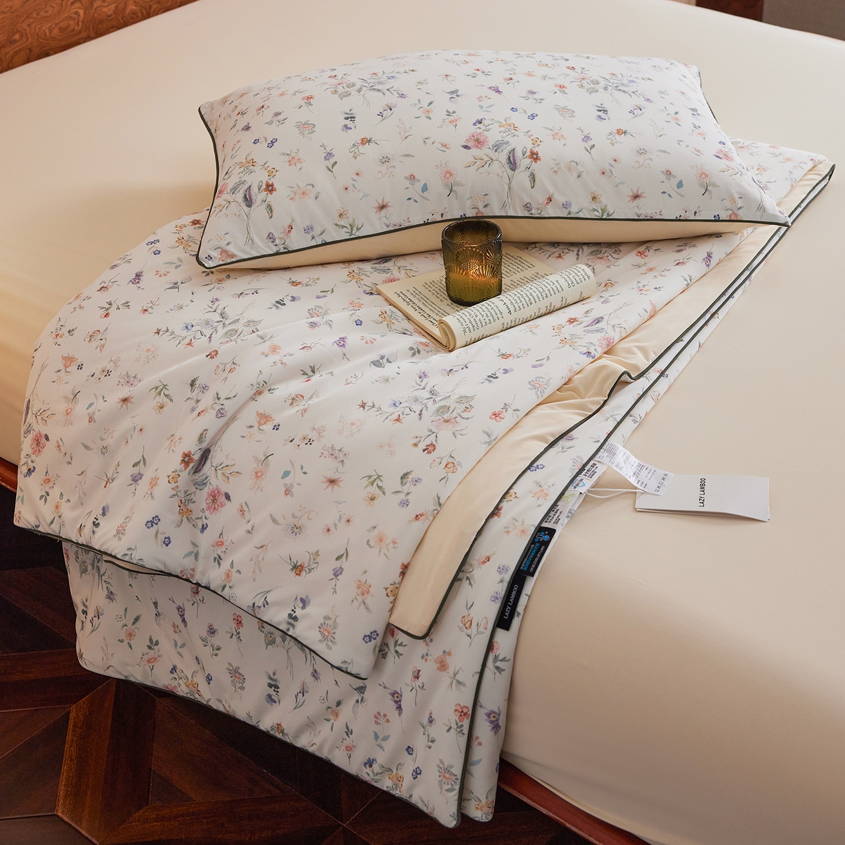 91家纺网 家纺一手货源 找家纺 丽笙被芯 2026新款凉感印花夏被夏凉被空调被 夏意