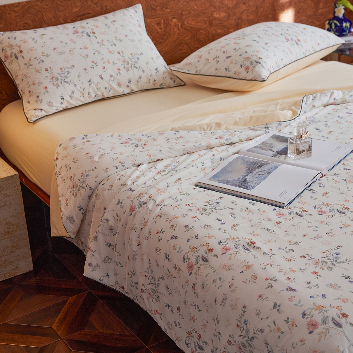 91家纺网 家纺一手货源 找家纺 丽笙被芯 2026新款凉感印花夏被夏凉被空调被 夏意