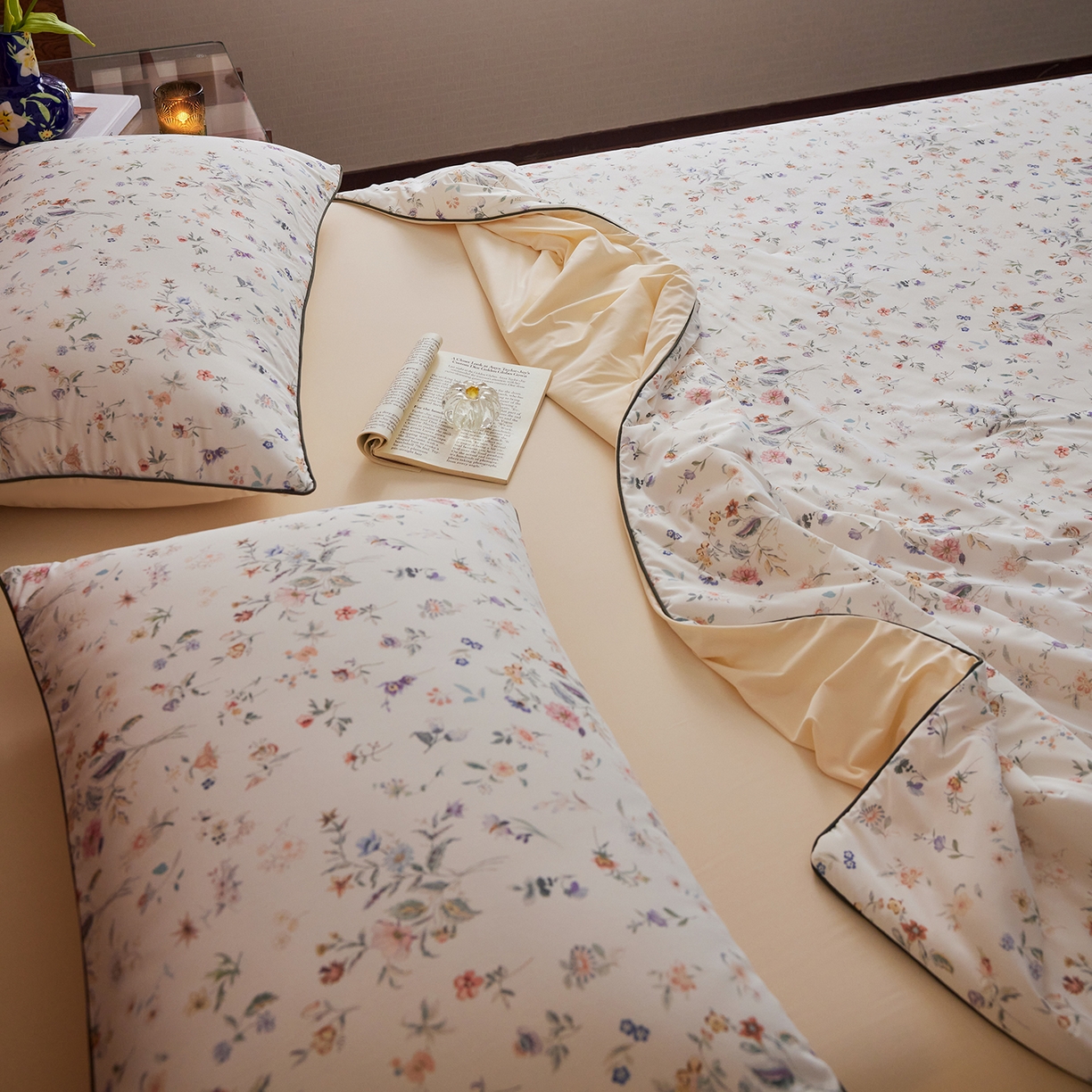 91家纺网 家纺一手货源 找家纺 丽笙被芯 2026新款凉感印花夏被夏凉被空调被 夏意