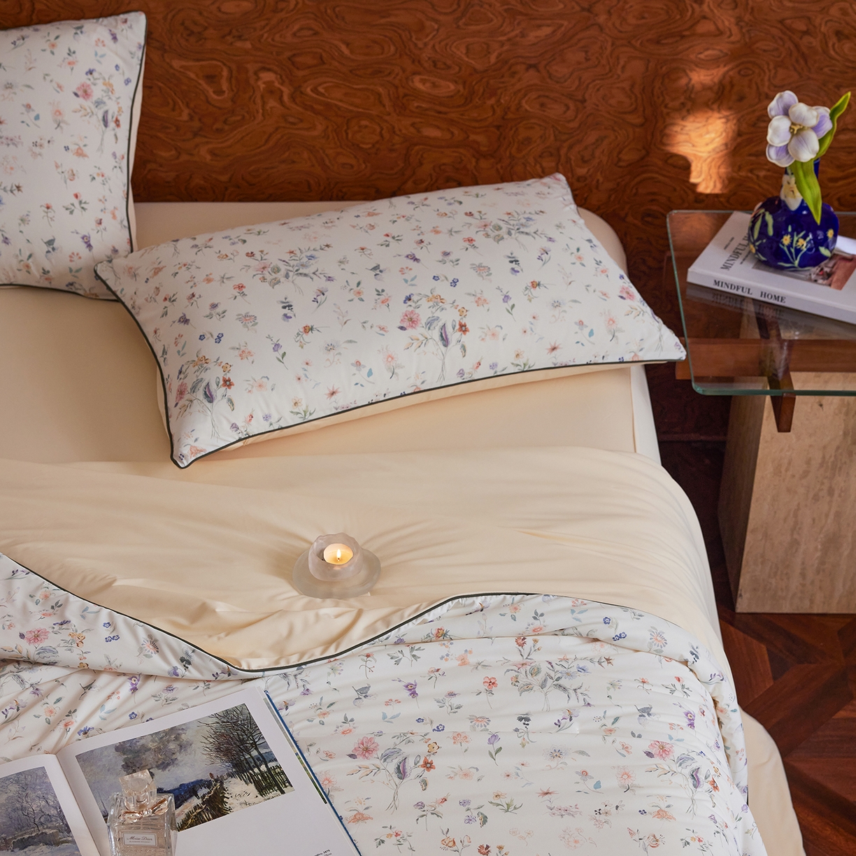 91家纺网 家纺一手货源 找家纺 丽笙被芯 2026新款凉感印花夏被夏凉被空调被 夏意