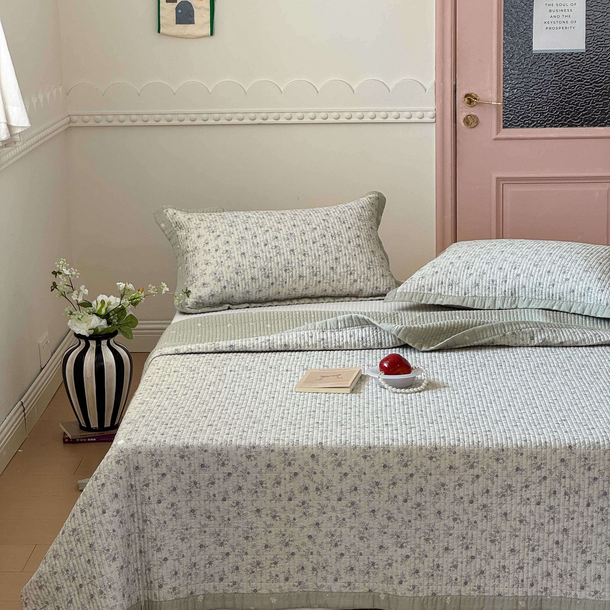 91家纺网 家纺一手货源 找家纺 （总）床盖工厂店 2026春夏新款双面全棉床盖三件套