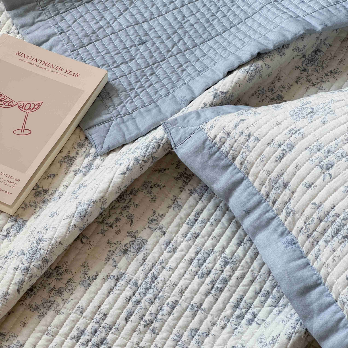 91家纺网 家纺一手货源 找家纺 床盖工厂店 2026春夏新款双面全棉床盖三件套 沉香