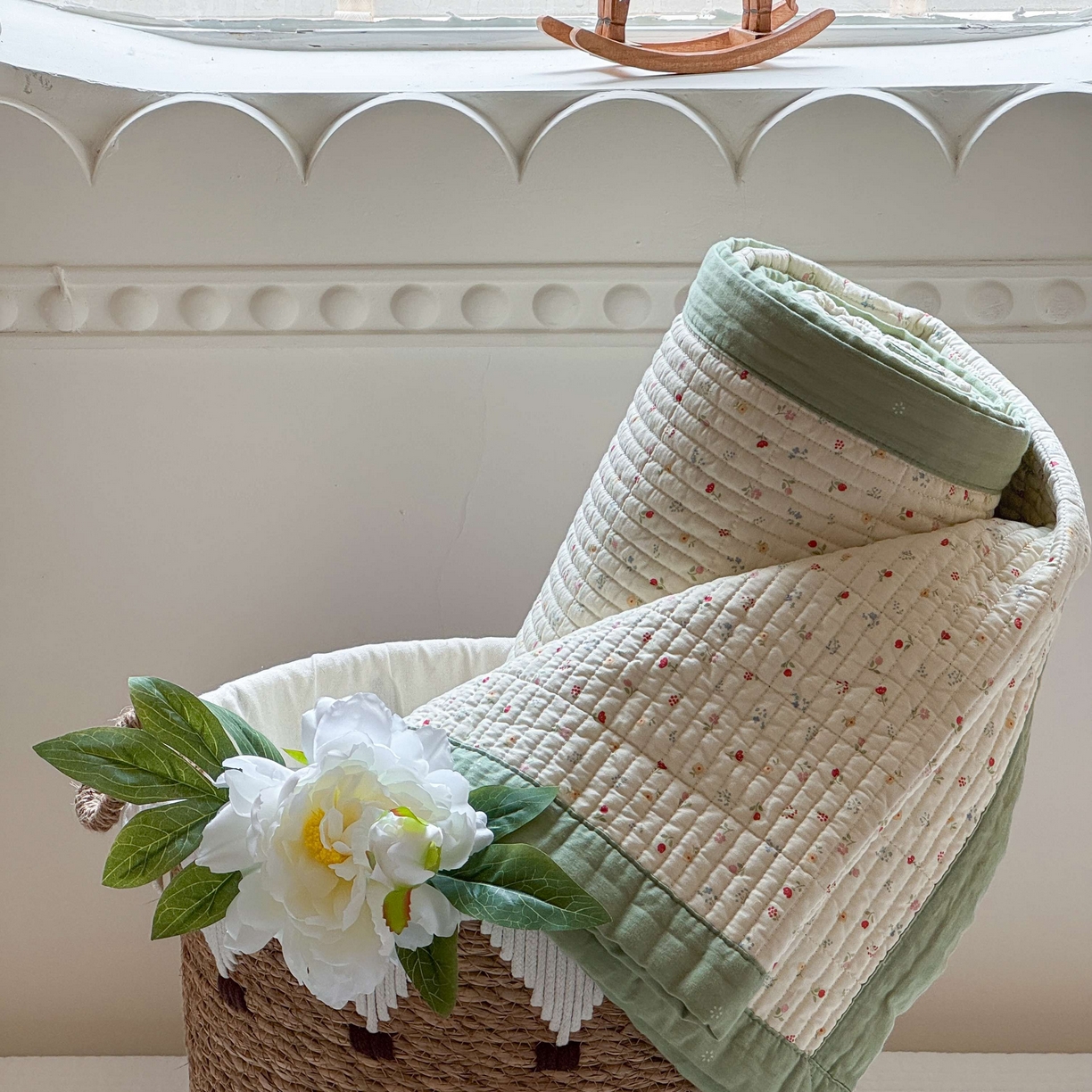 91家纺网 家纺一手货源 找家纺 床盖工厂店 2026春夏新款双面全棉床盖三件套 小野花