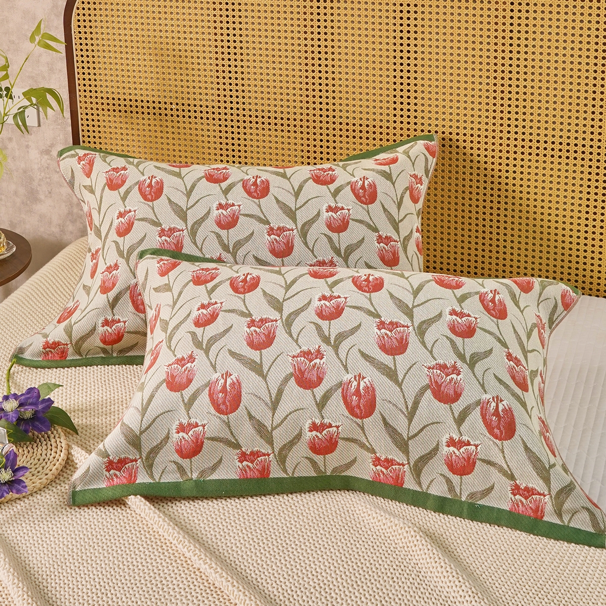 91家纺网 家纺一手货源 找家纺 棠薇家纺 2026新款全棉大红婚庆枕巾红色结婚全棉纱布枕巾盖巾垫巾 百年好合