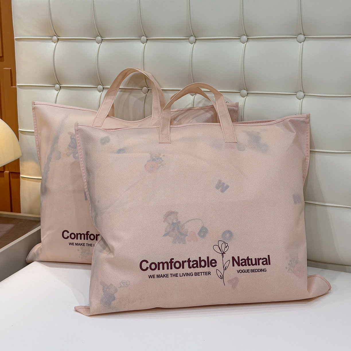 91家纺网 家纺一手货源 找家纺 桔禾家纺 2026新款高克重小清新可爱风泡芙棉全棉镂空花边款夏被四件套夏凉被空调被四件套 包装图仅供展示不可下单