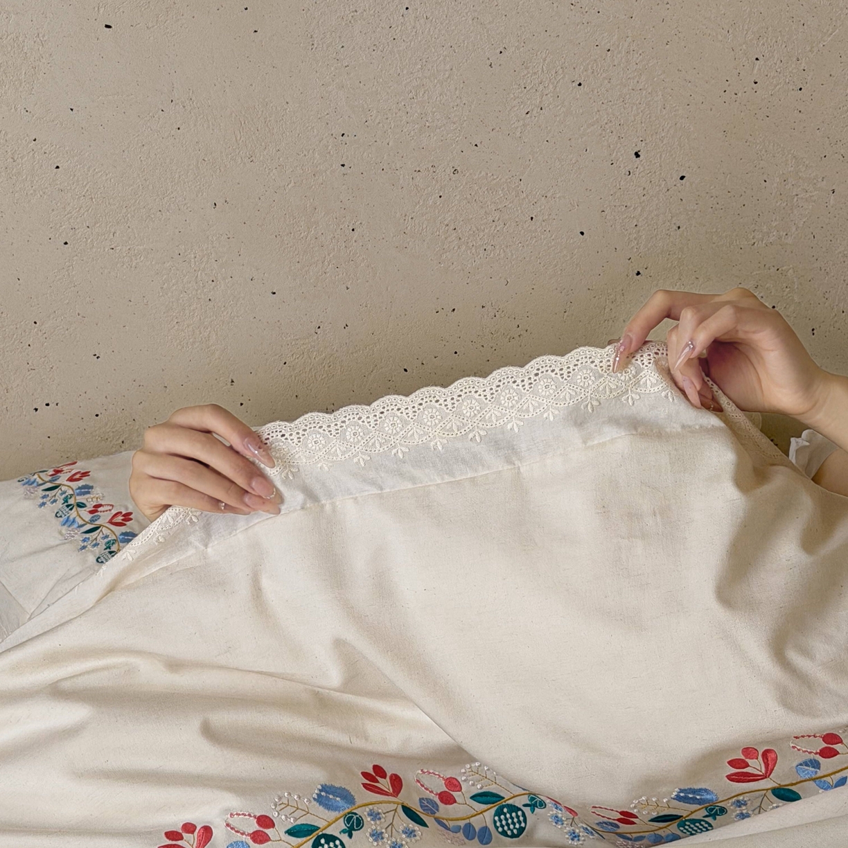 91家纺网 家纺一手货源 找家纺 （总）觅糖家纺 2026春夏新款刺绣棉麻贡缎系列四件套