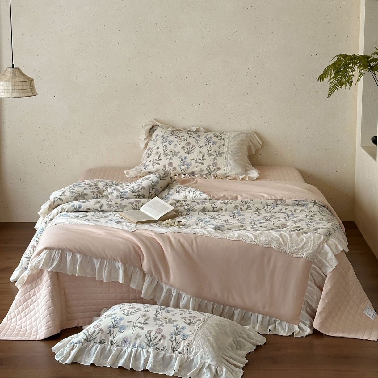 91家纺网 家纺一手货源 找家纺 （总）觅糖家纺 2026新款亚麻夏被绗缝四件套