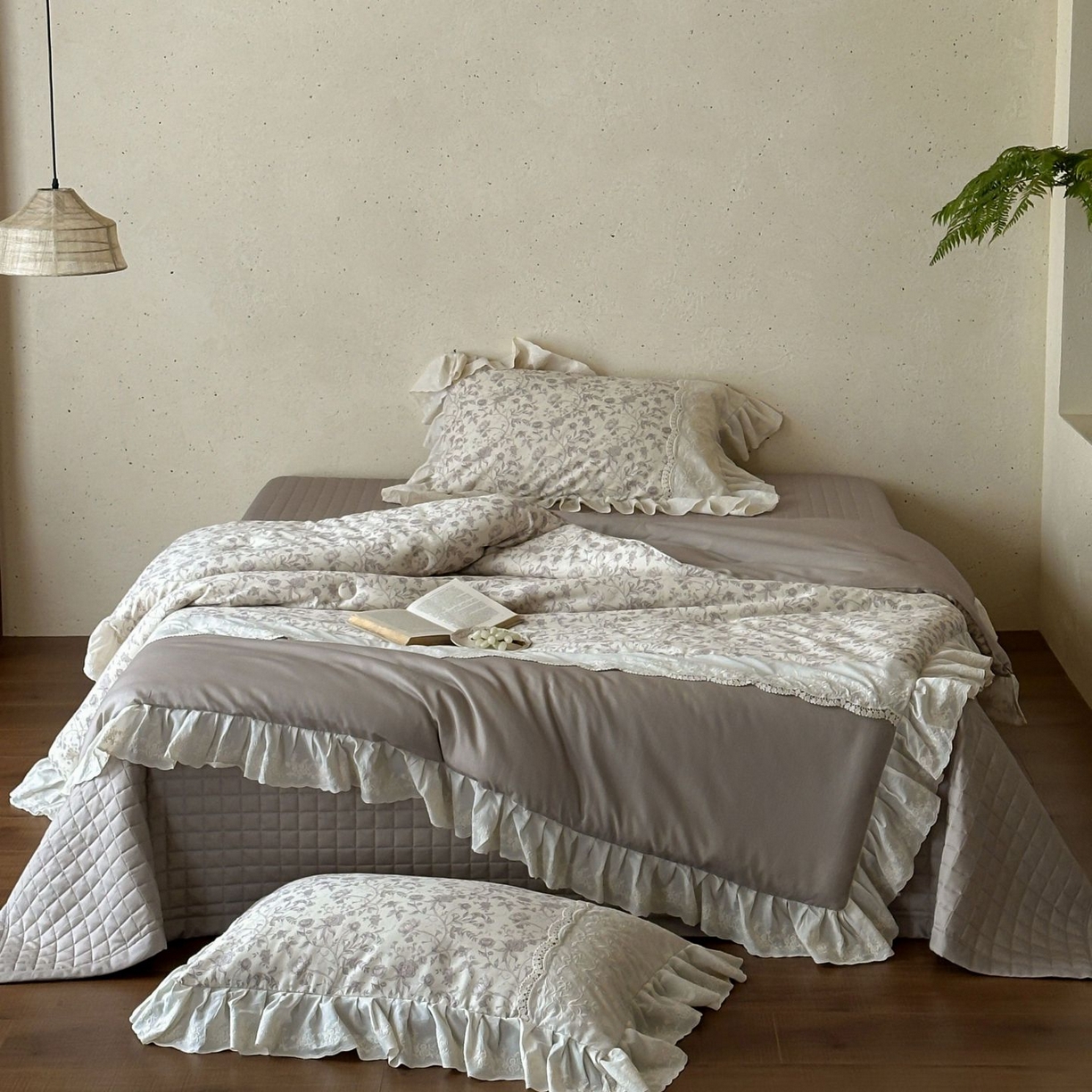 91家纺网 家纺一手货源 找家纺 （总）觅糖家纺 2026新款亚麻夏被绗缝四件套