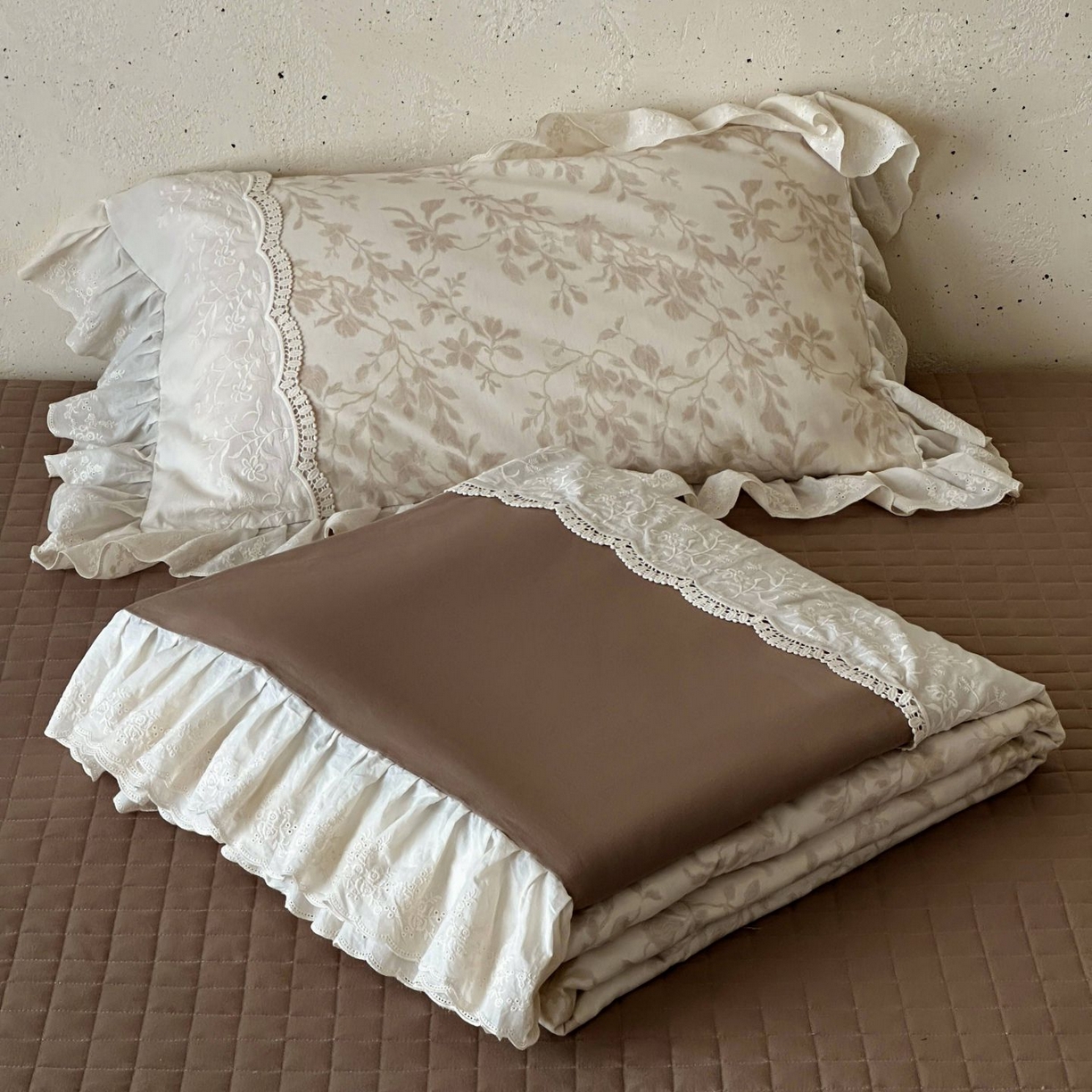 91家纺网 家纺一手货源 找家纺 （总）觅糖家纺 2026新款亚麻夏被绗缝四件套