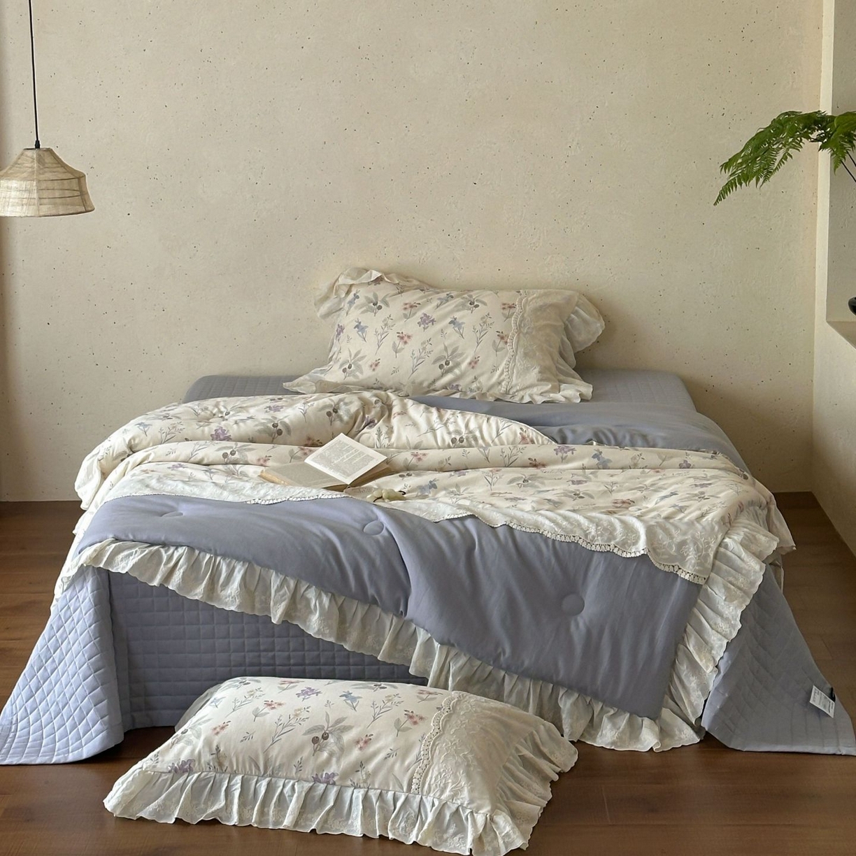 91家纺网 家纺一手货源 找家纺 （总）觅糖家纺 2026新款亚麻夏被绗缝四件套