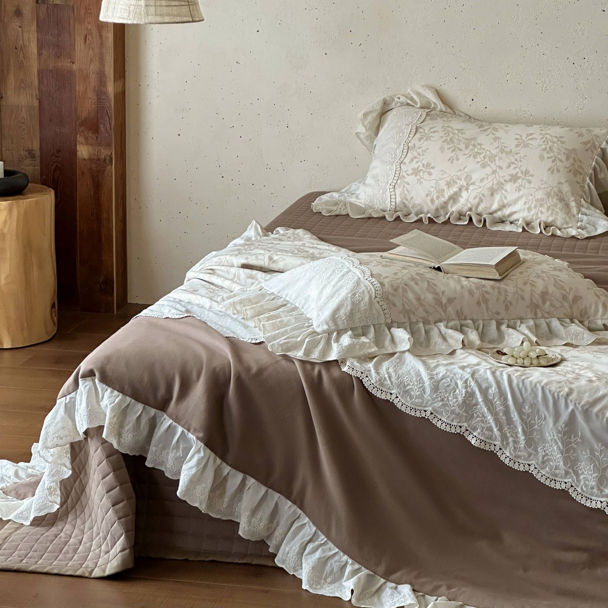 91家纺网 家纺一手货源 找家纺 （总）觅糖家纺 2026新款亚麻夏被绗缝四件套