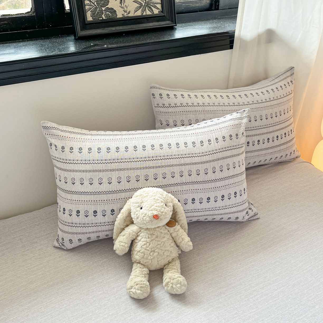 91家纺网 家纺一手货源 找家纺 蓝极人 2026新款色织水洗麻印花四件套 苏格兰