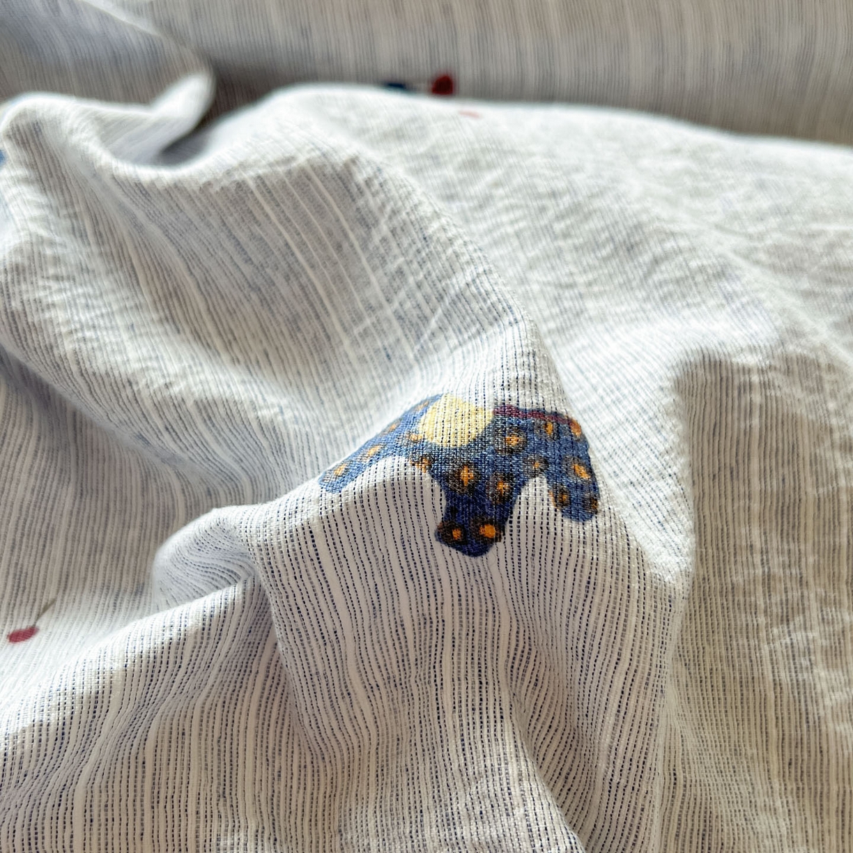 91家纺网 家纺一手货源 找家纺 蓝极人 2026新款色织水洗麻印花四件套 宝丽兰