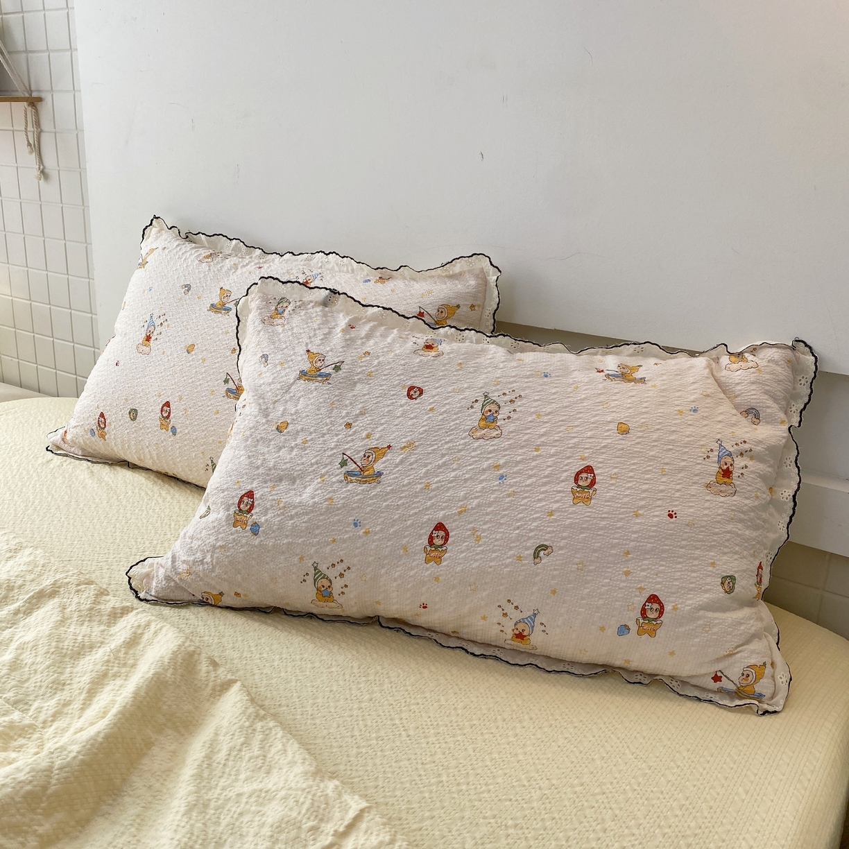 91家纺网 家纺一手货源 找家纺 恋尚羽家纺 2026新款韩版夏凉被空调被夏凉被四件套 星星人