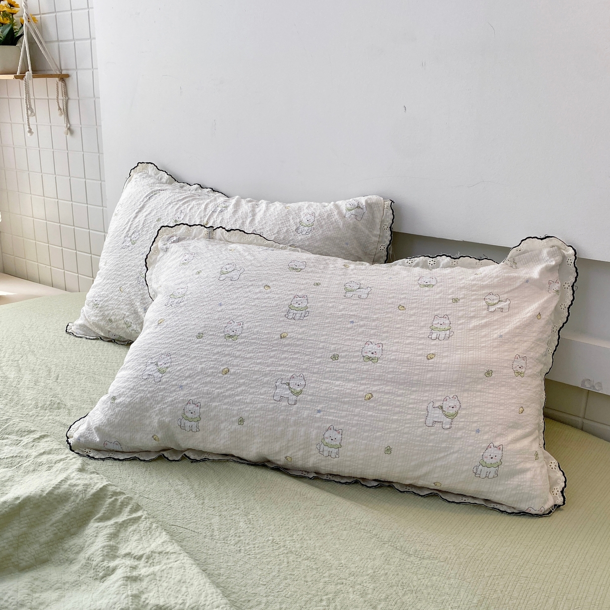 91家纺网 家纺一手货源 找家纺 恋尚羽家纺 2026新款韩版夏凉被空调被夏凉被四件套 耶耶狗