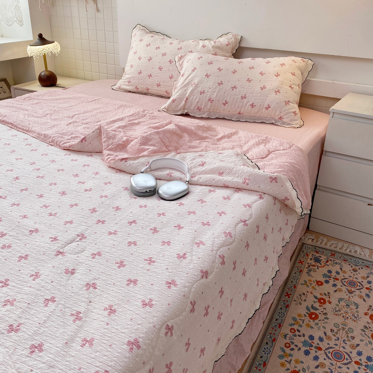 91家纺网 家纺一手货源 找家纺 （总）恋尚羽家纺 2026新款韩版夏凉被空调被夏凉被四件套