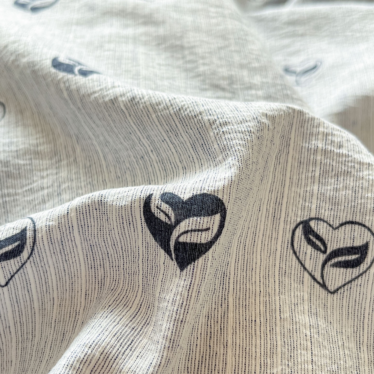 91家纺网 家纺一手货源 找家纺 蓝极人 2026新款色织水洗麻印花四件套 叶芽黄