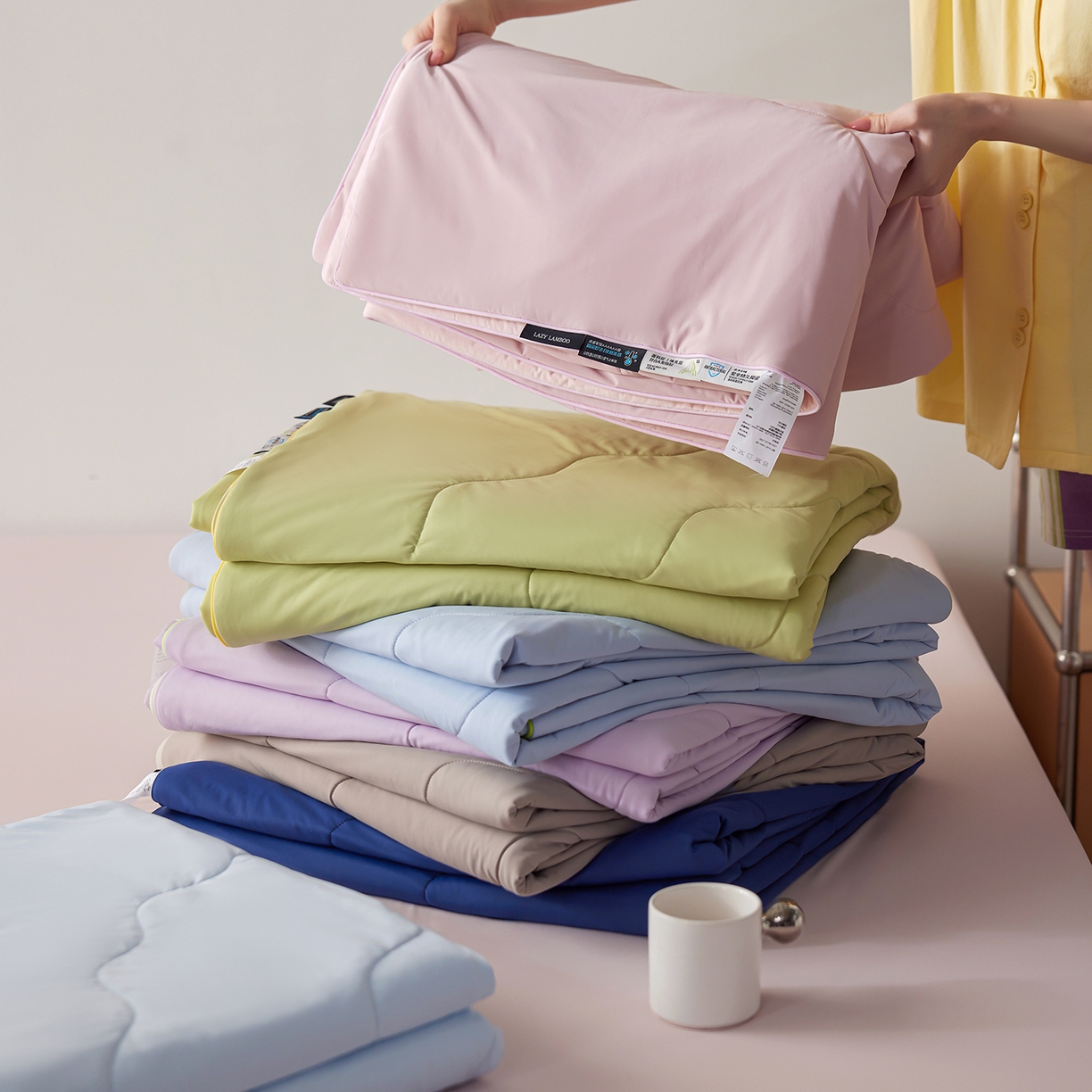 91家纺网 家纺一手货源 找家纺 （总）丽笙被芯 2026新款奶皮冷感夏被夏凉被空调被