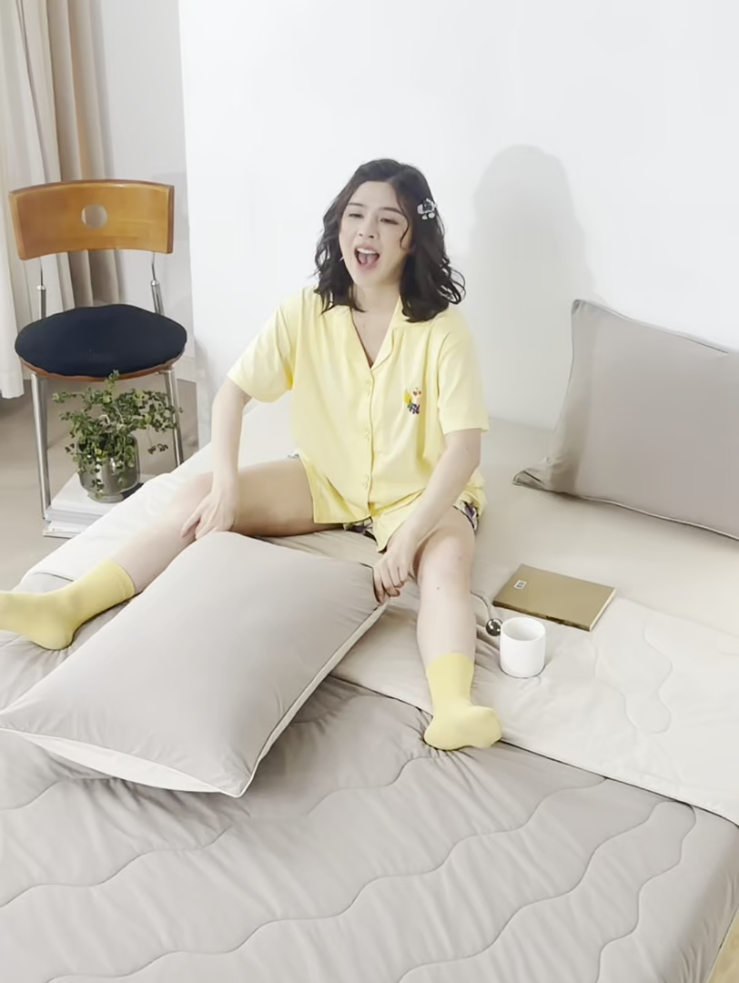 91家纺网 家纺一手货源 找家纺 丽笙被芯 2026新款奶皮冷感夏被夏凉被空调被 焦糖咖