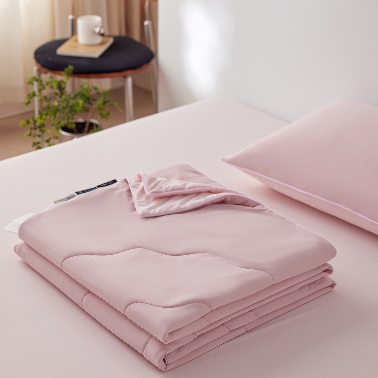 丽笙被芯 2026新款奶皮冷感夏被夏凉被空调被 桃喜粉