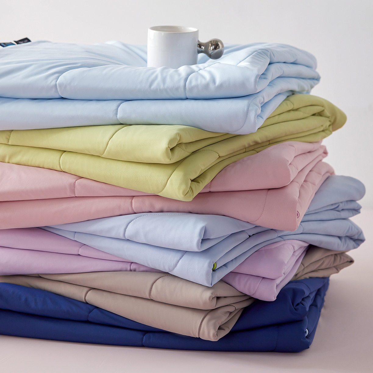 91家纺网 家纺一手货源 找家纺 丽笙被芯 2026新款奶皮冷感夏被夏凉被空调被 组合图（仅供展示不可下单）