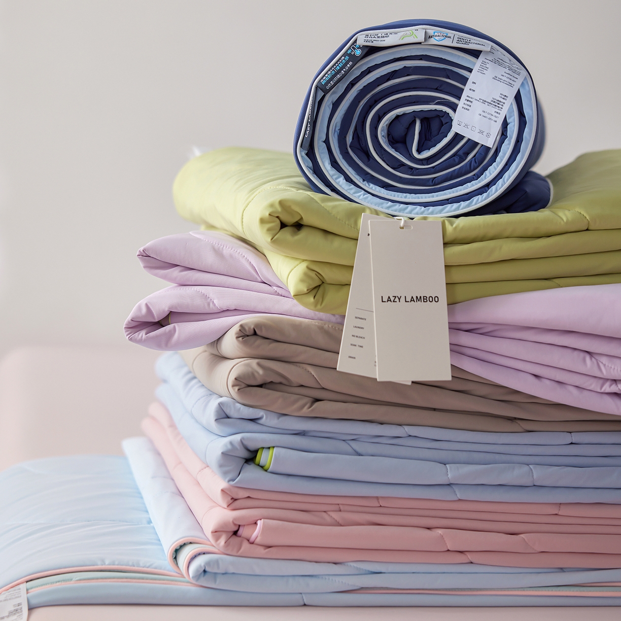 91家纺网 家纺一手货源 找家纺 丽笙被芯 2026新款奶皮冷感夏被夏凉被空调被 组合图（仅供展示不可下单）