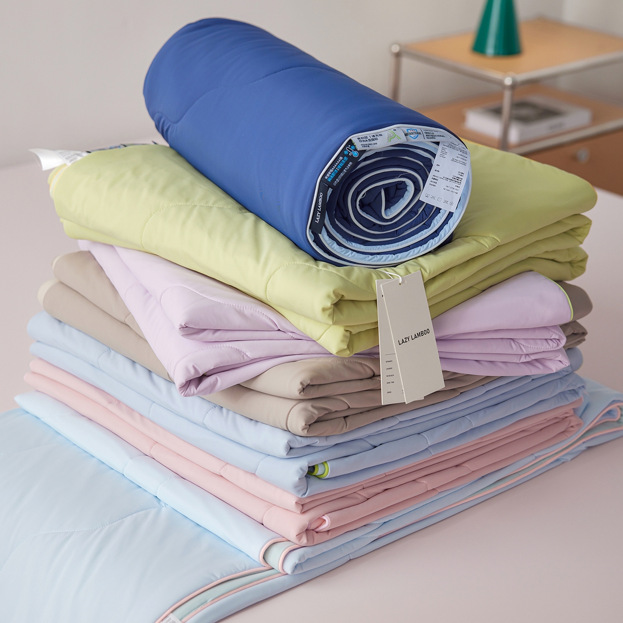 91家纺网 家纺一手货源 找家纺 丽笙被芯 2026新款奶皮冷感夏被夏凉被空调被 组合图（仅供展示不可下单）