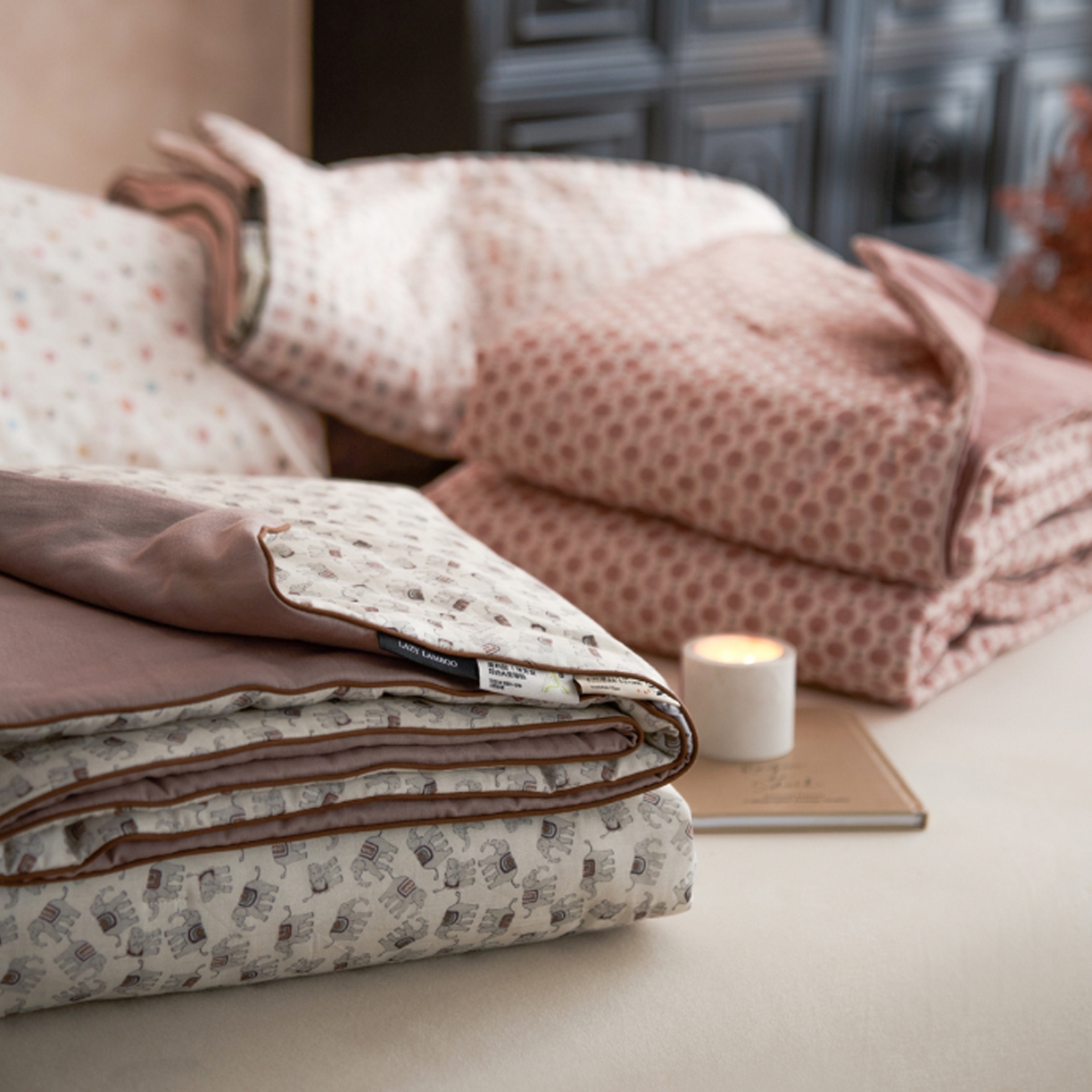 91家纺网 家纺一手货源 找家纺 （总）丽笙被芯 2026新款全棉双层纱印花夏被夏凉被空调被